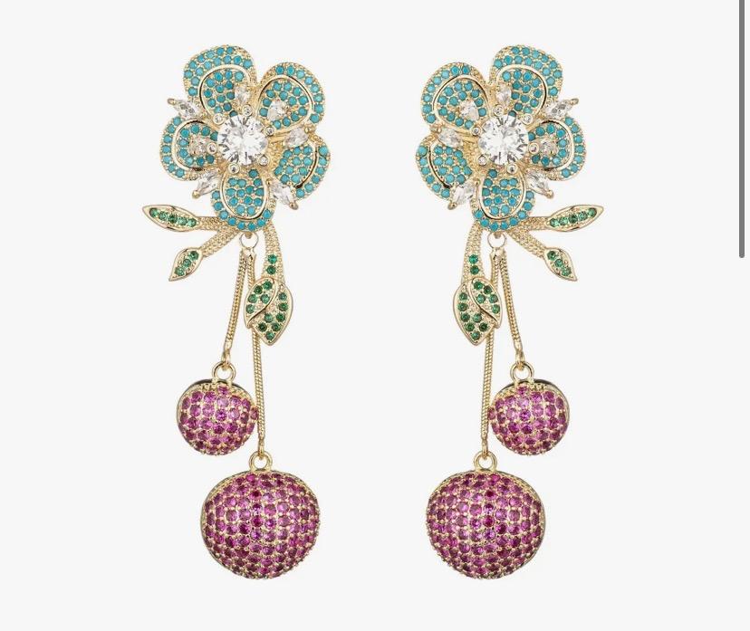 Cherry Drop Earrings