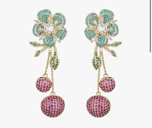 Cherry Drop Earrings