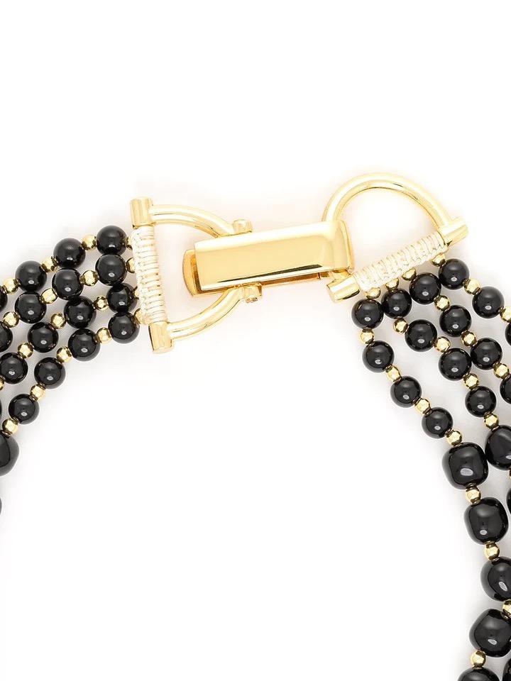 Black Beaded Necklace