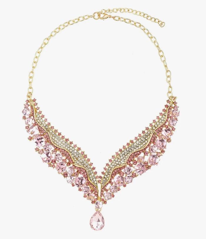 Pink Crystal Necklace