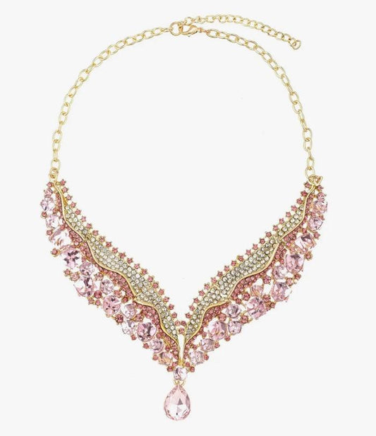 Pink Crystal Necklace