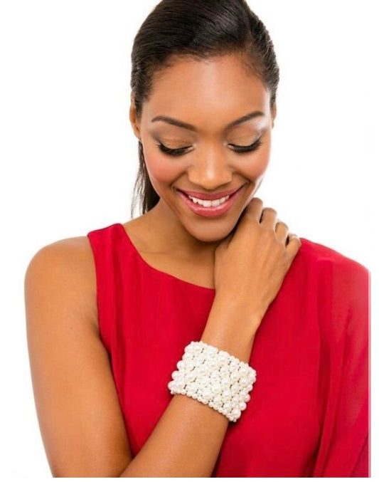 Pearl Cluster Bracelet