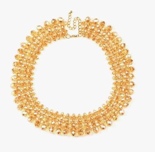Champagne Crystal Necklace
