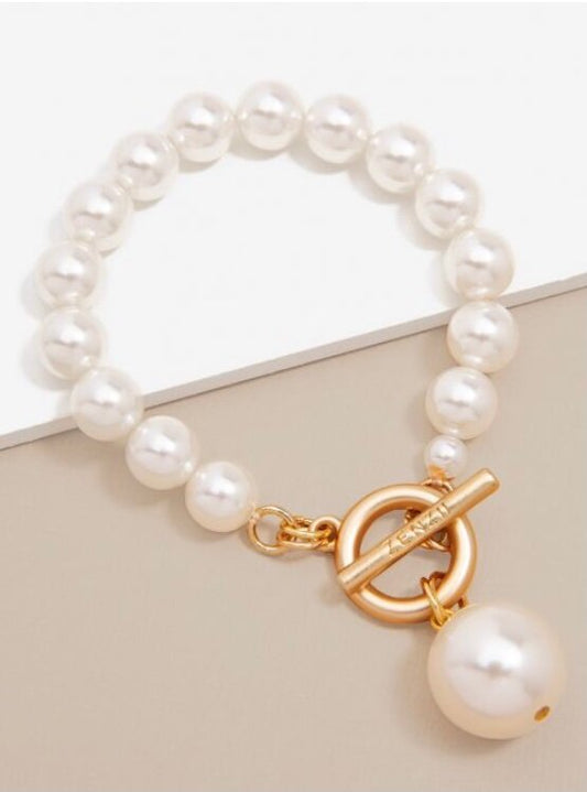Pearl Charm Bracelet