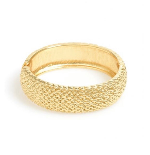 Textured Metal Cuff Bracelet