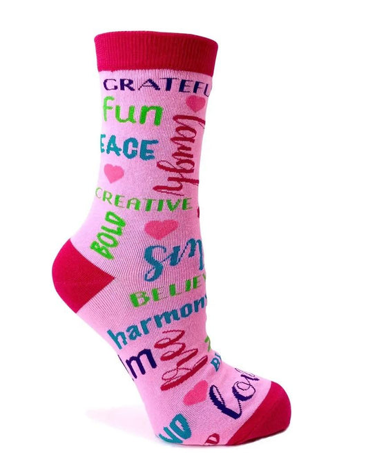 Positivity Words Socks
