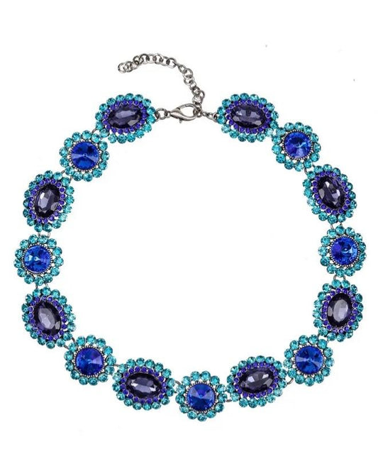Blue Crystal Necklace