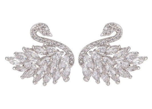Swan Earrings