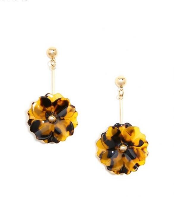 Tortoise Drop Earrings