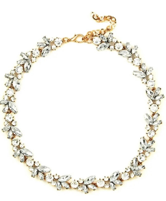 Crystal Flower Necklace