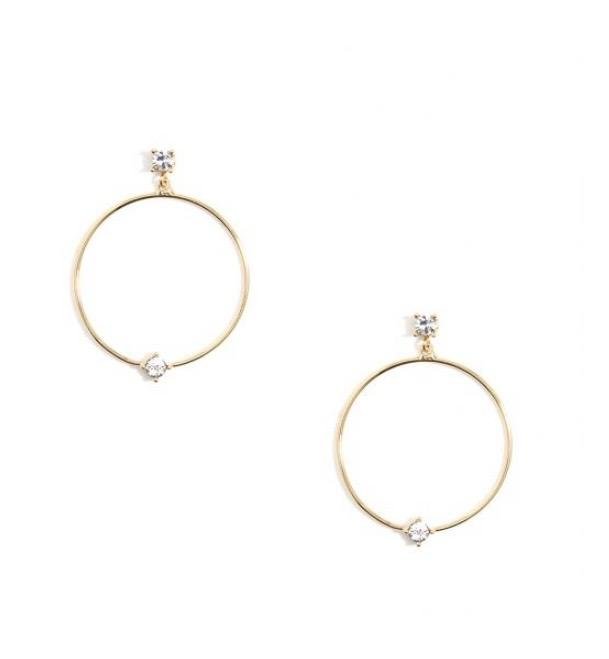 Crystal Hoop Earrings