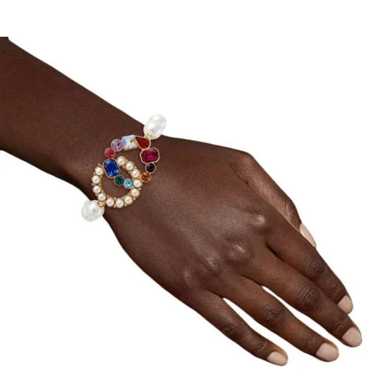 Multi Color Crystal Infinity Bracelet