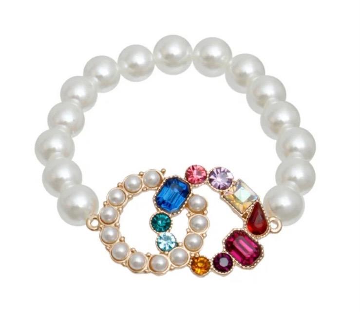 Multi Color Crystal Infinity Bracelet