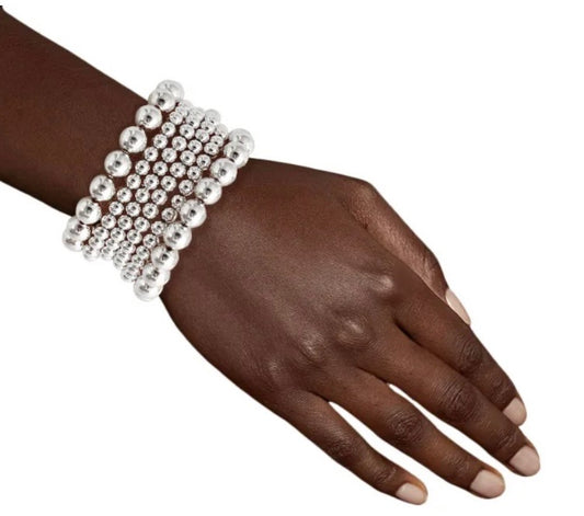 Silver Ball Bracelet