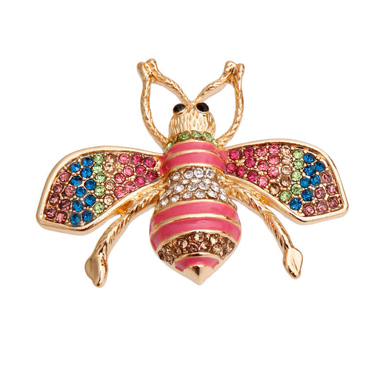 Rainbow Bee Brooch