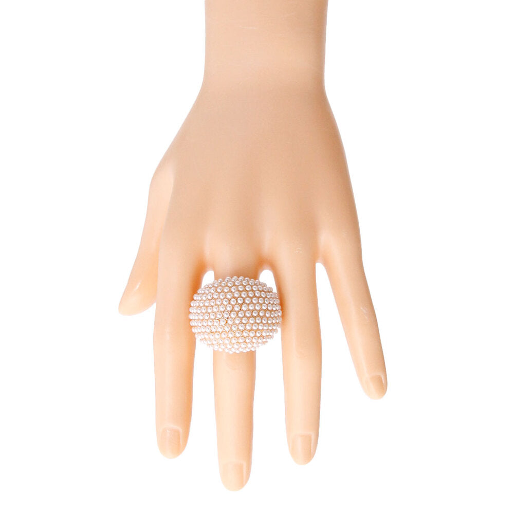Cream Cocktail Ring
