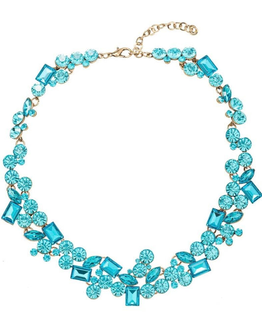 Teal Collar Necklace