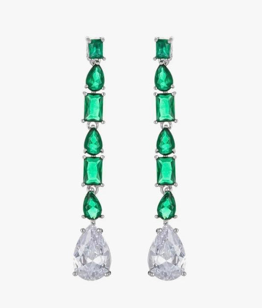 Emerald Dangling Earrings