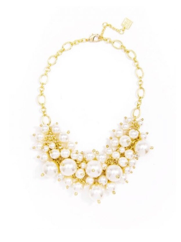 Pearl Cluster Necklace