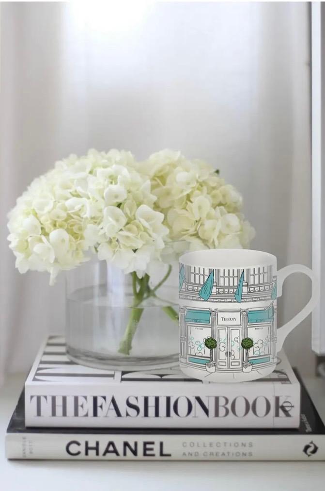 Blue & White Designer Inspired Coffee Mug