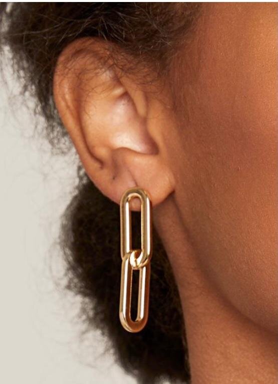 Cable Link Earrings