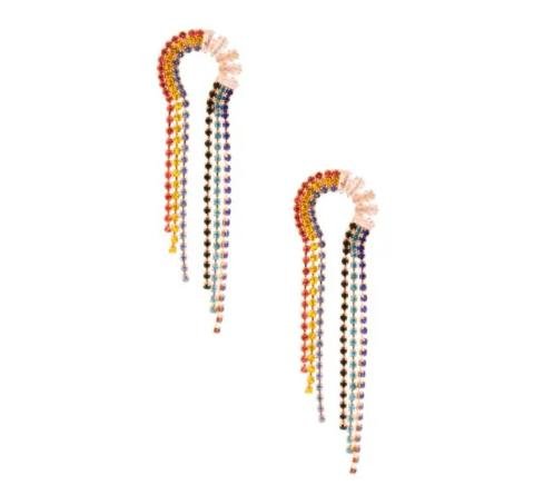 Rainbow Fringe Earrings