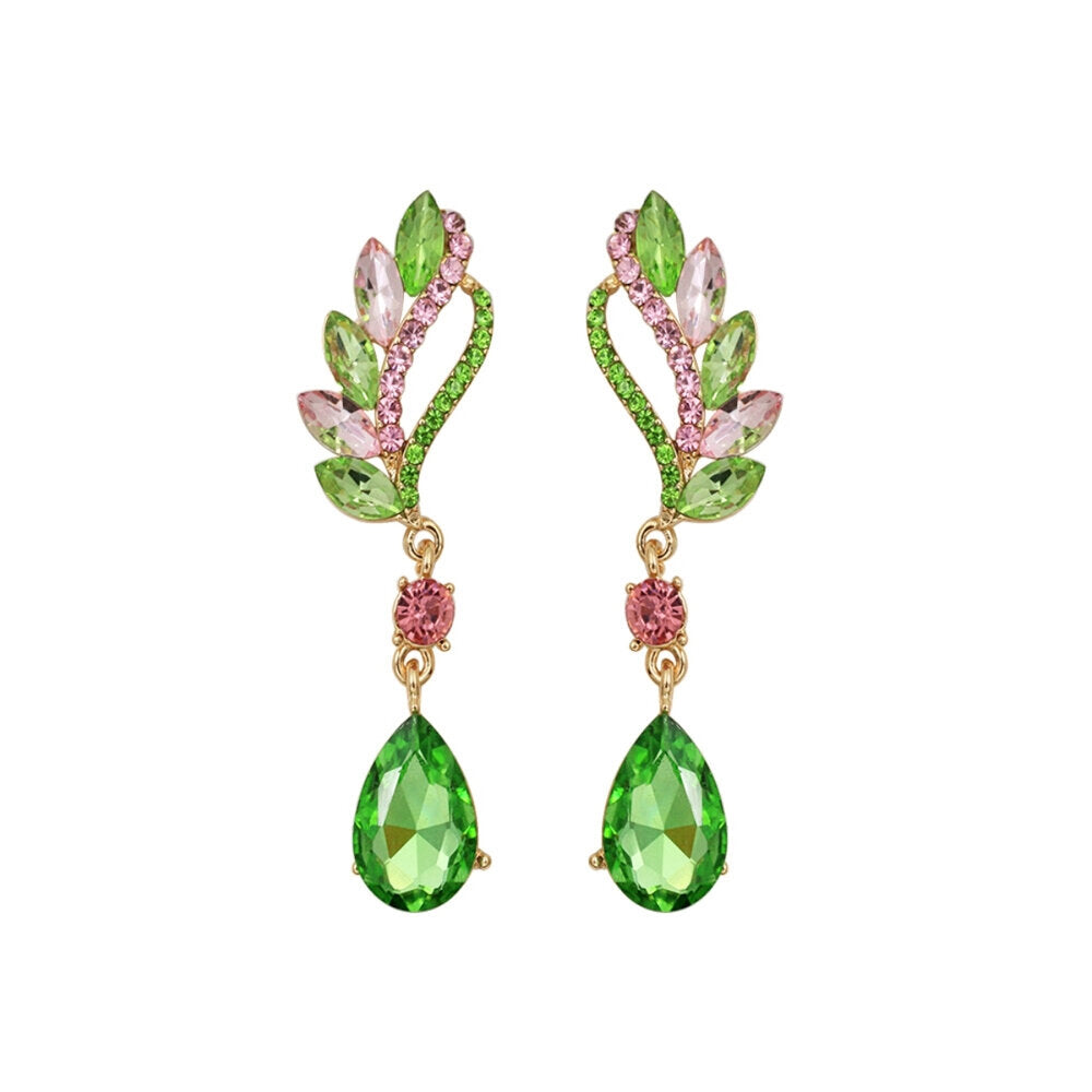 Pink & Green Earrings