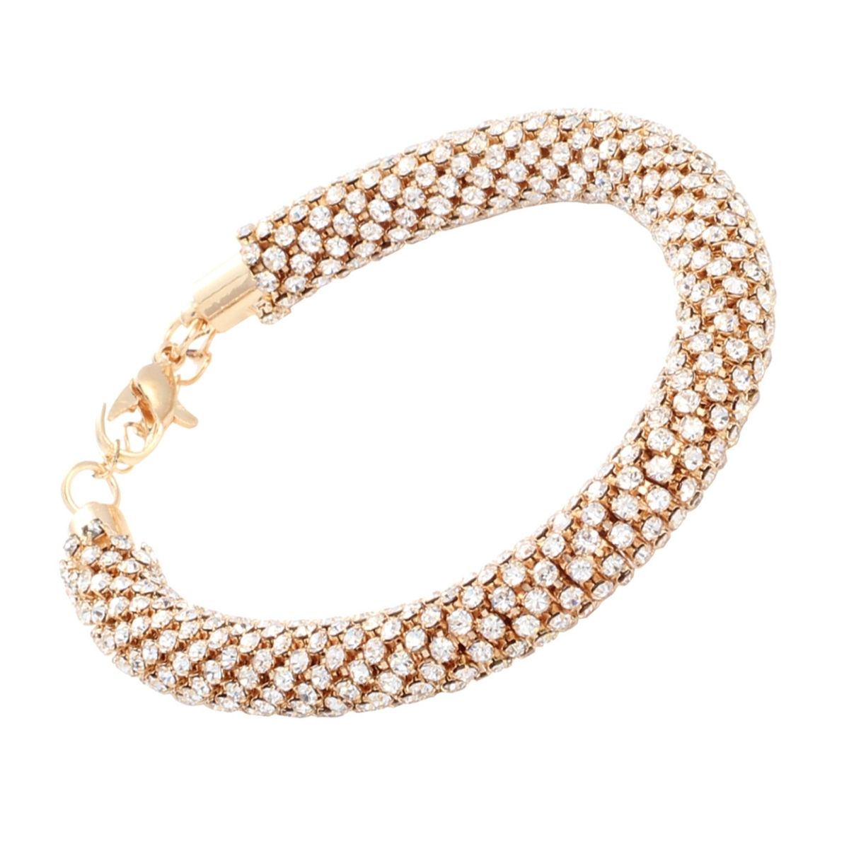 Gold Lux Tube Bracelet