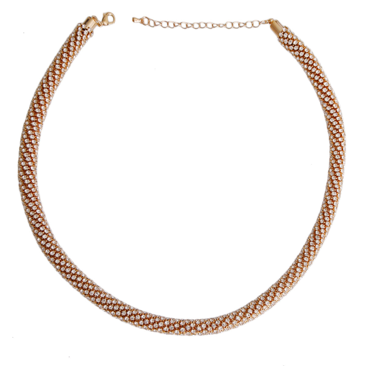 Gold Lux Tube Necklace